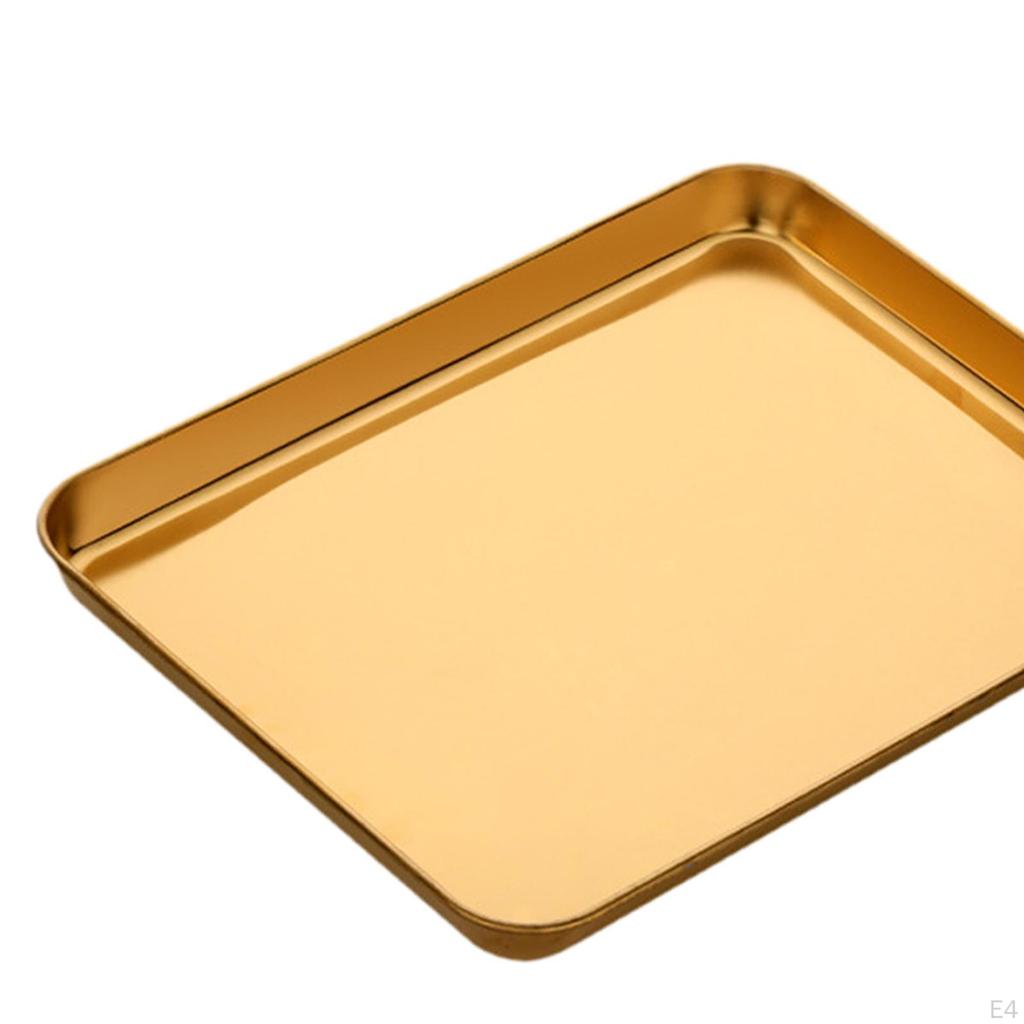 Stainless Steel Oven Tray Baking Sheet, Compact Sturdy Nonstick Pan, Food Serving Pan Flat