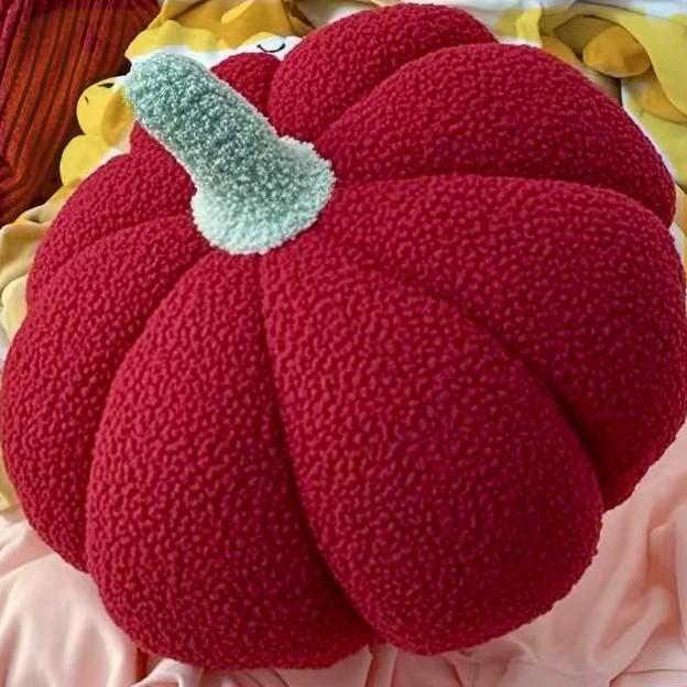 Plush Pumpkin Throw Pillow for Living Room & Indoor Decor