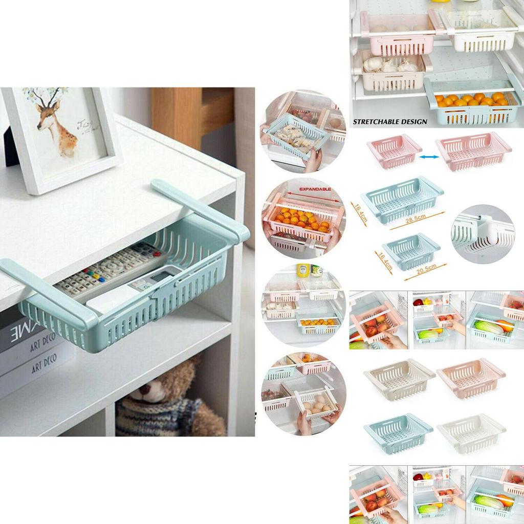 Spacious Pull-out Refrigerator Storage Box For Tidy Food Organization And Space Saving