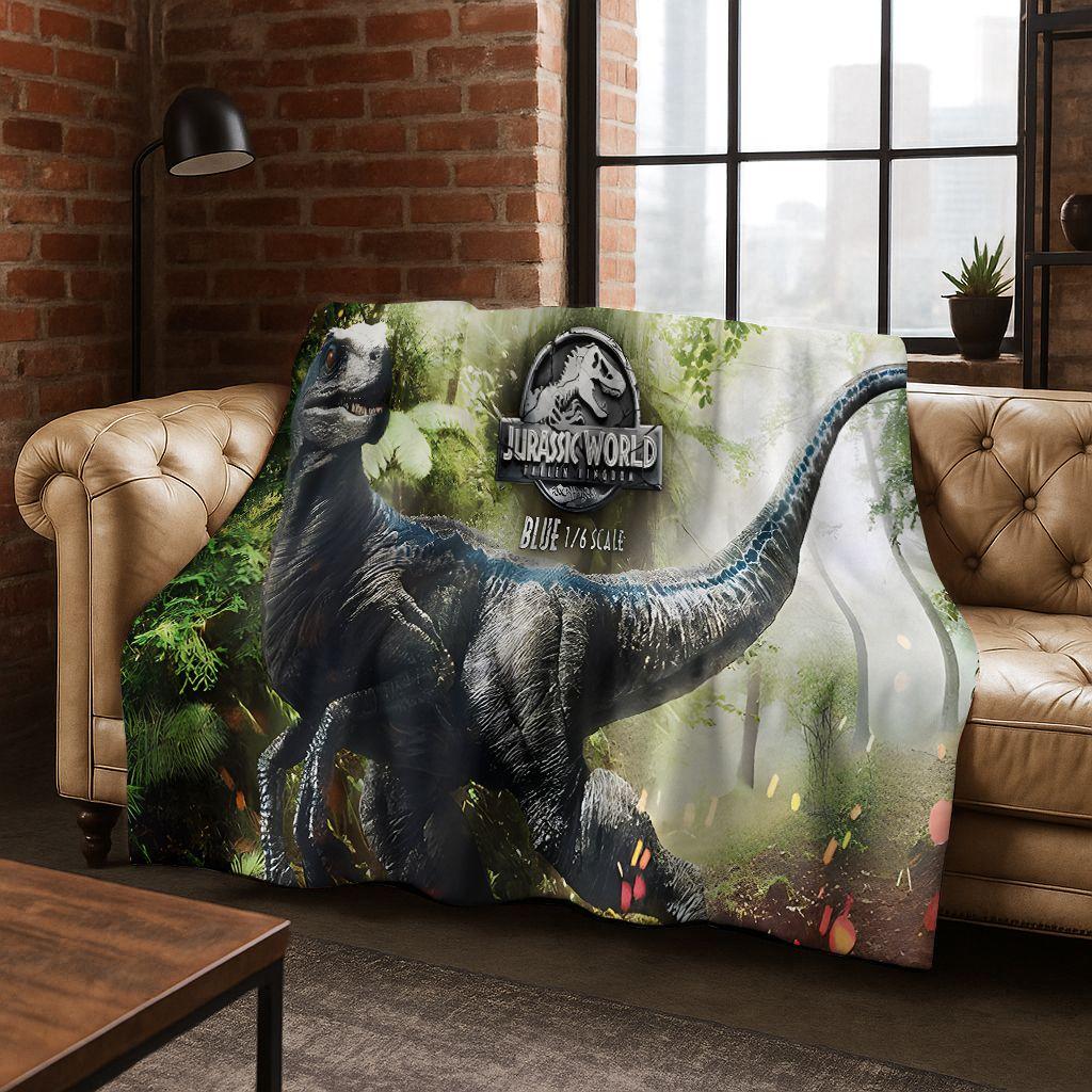 Classic Jurassic Park Dinosaur Movie Tyrannosaurus Rex Flannel Blanket,Cozy Soft Throw Blanket for Home Bedroom Bed Sofa Cover