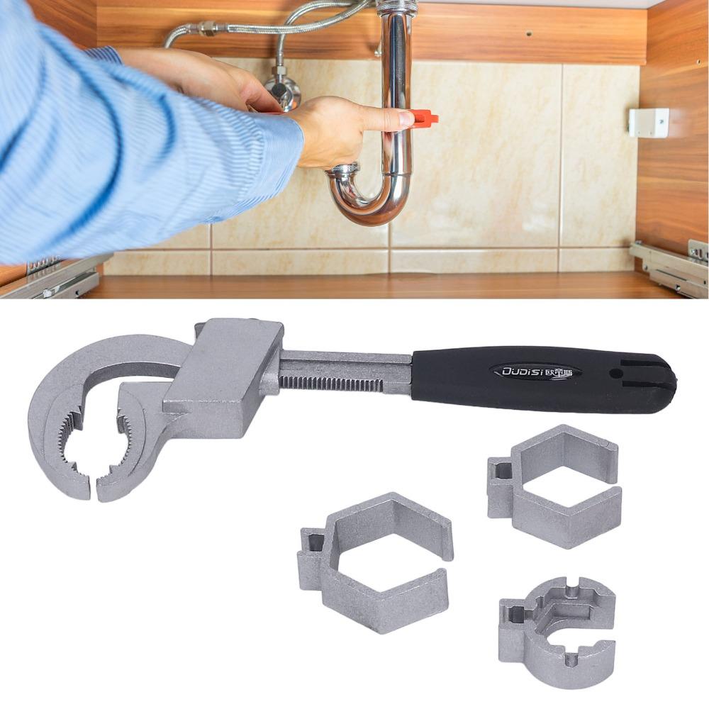 Aluminum Alloy Bathroom Wrench Adjustable Double-Ended Wrench Multifunctional Wrench Shower Head