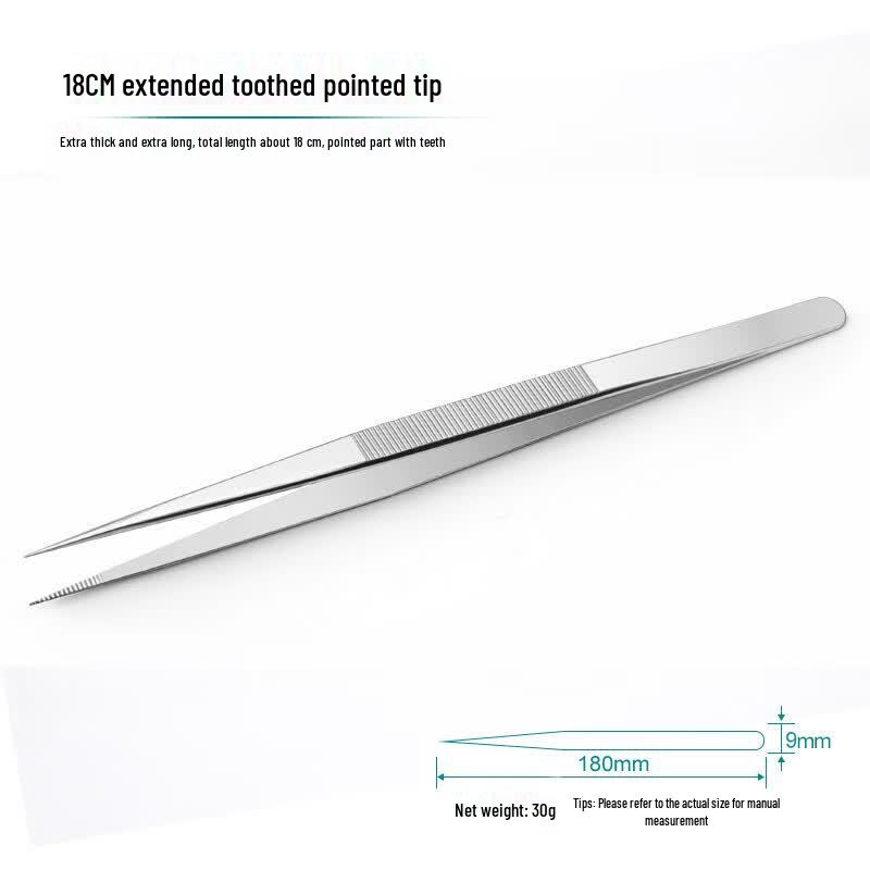 KEWEIDUN Stainless Steel Curved Fine Tip Tweezers
