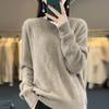 Women's Thickened Autumn-Winter Cable Knit Wool Sweater – Round Neck Cashmere Pullover.
