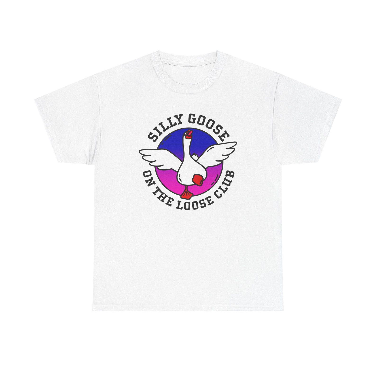 Silly Goose On The Loose Club Vintage 90s Graphic Shirt, Retro Funny Goose Gag Shirt, Retro Silly Meme Clothing, Yapping Meme ShirtGift M
