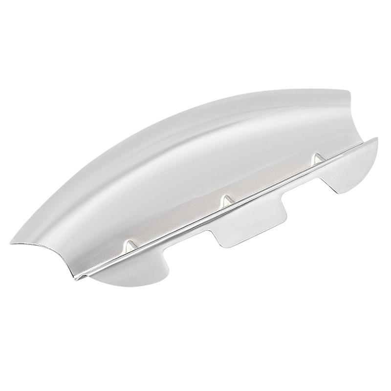 Black Chrome Lower Triple Tree Wind Deflector For Harley Touring Street Glide Electra Glide Road Glide Road King FLH/T 2014-2023