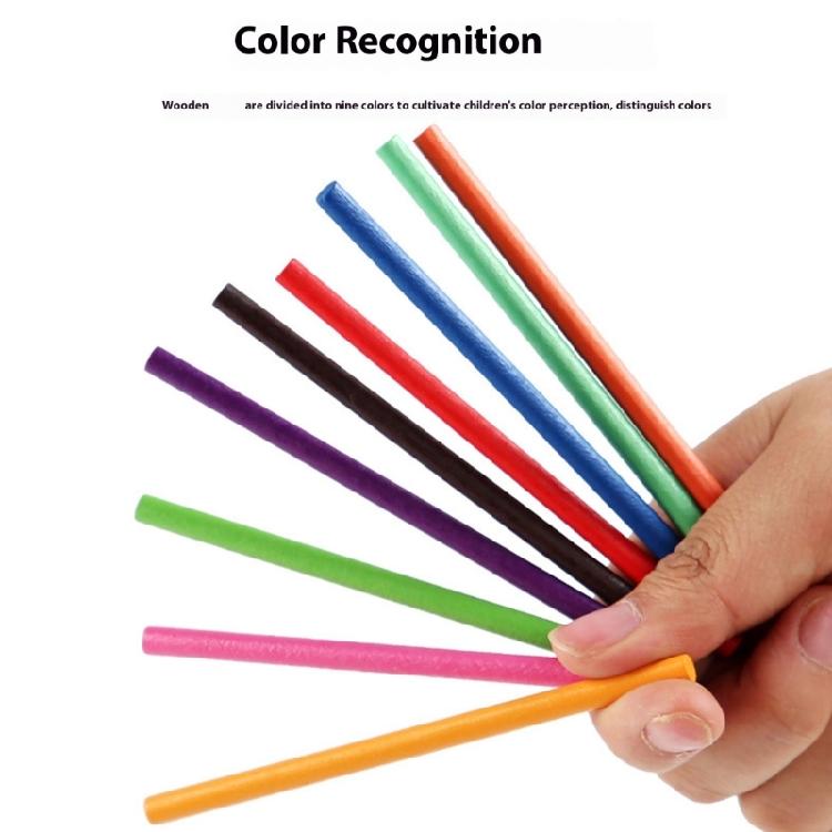 Fine Motor Training Wooden Fishbone Toy With Method Color Recognition Activity For Preschool Learning And Play