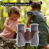 8x Magnification Kids Binoculars Foldable Design Adjustable Focus Outdoor Toy Plastic Texture for Bird Watching Hiking