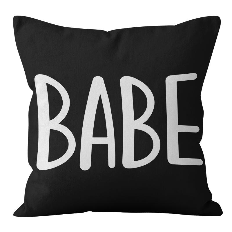 Stil Minimalist Nordic Alb-Negru Abstract Geometric Față de Pernă Acasă Living Canapă Pernă Față de Pernă