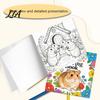 Line Art for Beginners Hamster Coloring Book Kids, Cute Animal Illustrations And Childrens Creative Drawing Floral Elements Book, Thick Paper Portable