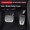 For Tesla Model 3 Y Highland Juniper 2025 2026 Foot Pedal Cover Accelerator Gas Fuel Pedal Brake Cover Aluminum Alloy Parts
