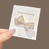Elegant 2025 Korean Bow Pearl Rhinestone Hair Clip - Internet Celebrity Style