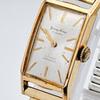 Used vintage CITIZEN PARASHOCK ladies watch bracelet watch gold rectangular 17 jewels 60s