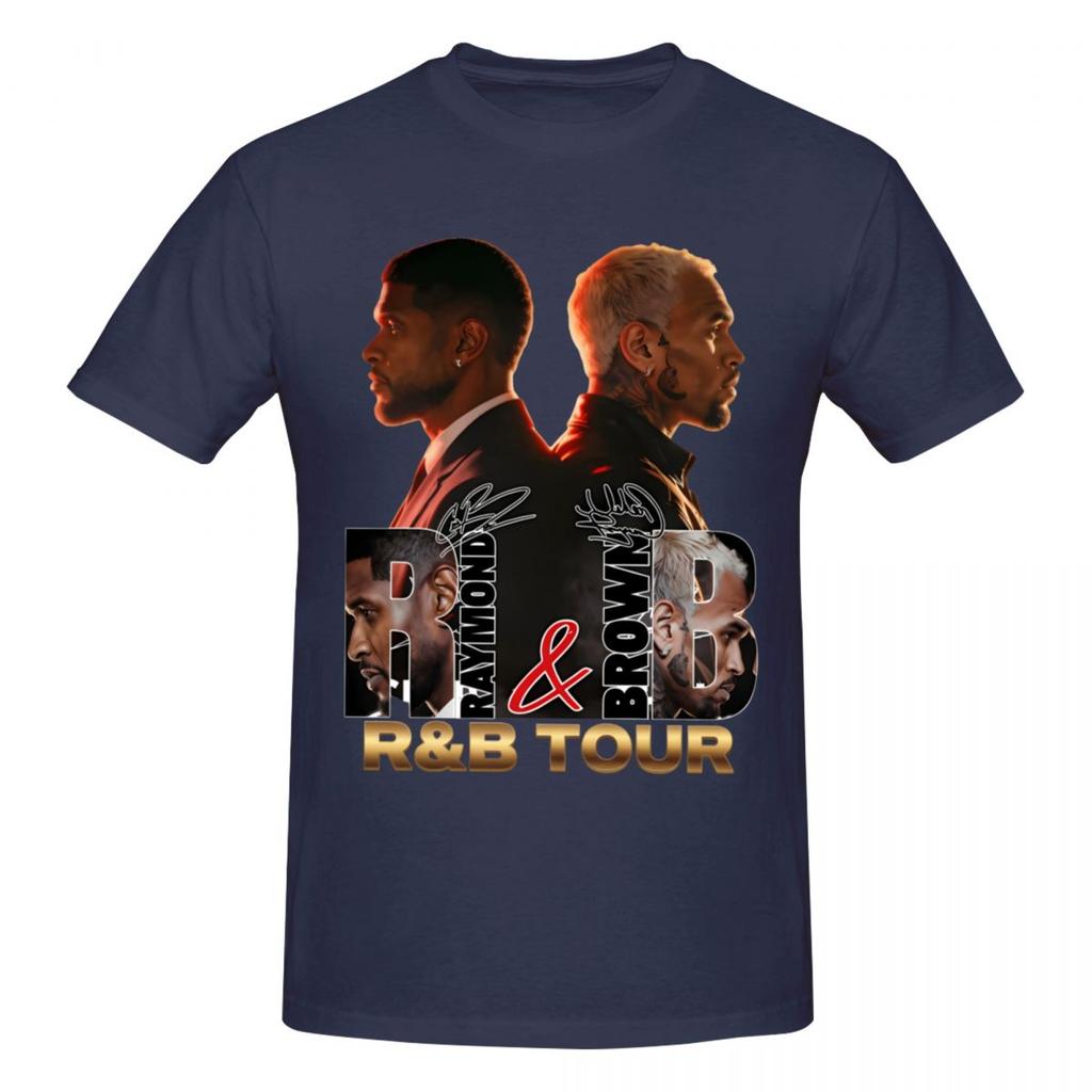 Chris Brown And Usher The Rb Tour 2026 Trending T Shirts Graphic Y2k Gifts Cotton Unisex Wounisex Tshirt Clothes