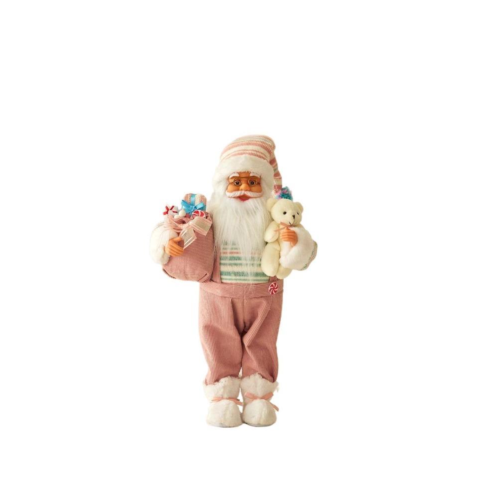 Standing Santa Claus  Statue Ornaments 30/45cm Santa Claus Toy Santa Claus Doll  Mall