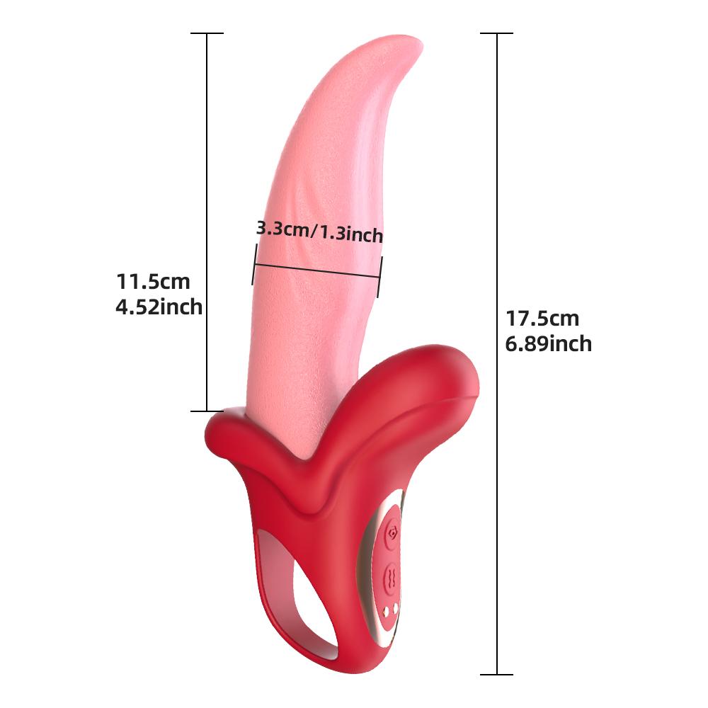 Tongue Vibrator Clitoral Tongue Licking Sexy Adult G-Spot Stimulator Vagina Massager Vibrator Tongue Licking Swing Vibrator Female Adult Sex Toy