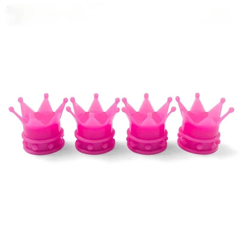10pcs Multi Colors Crown Shape Car Tire Valve Caps Motorcycle Bicycle Tyre Air Dust Covers Universal Wheel Cap.