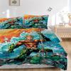 3 Stück Aquaman, Dreizack-Abdeckungsset, Bettwäscheset, Weiche bequeme Bettbezug, Für Schlafzimmer, Gästezimmer (1*Bettbezug + 2*Kissenbezüge, Ohne