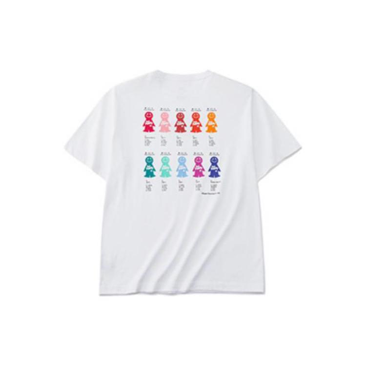 ANTA Life Collection T Shirts Unisex White Crew Neck Moderate Straight Fit 172228115-1 L