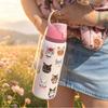 Stainless Steel Insulated Water Bottle With Handle For Outdoor Travel And Large Capacity