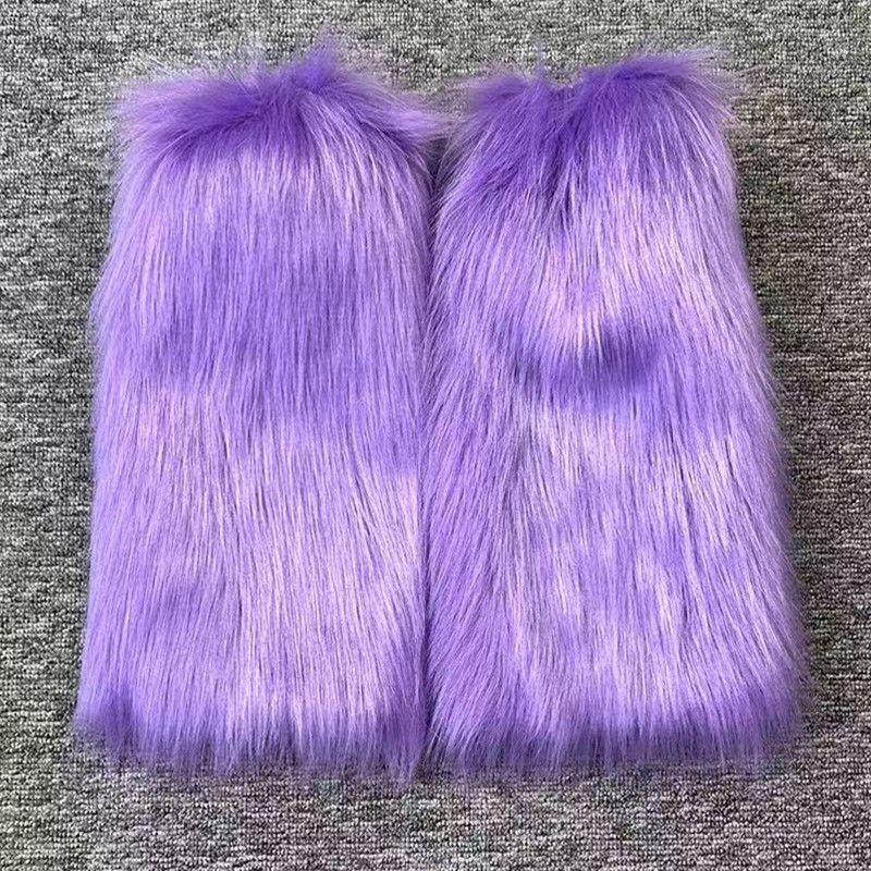 Couvre-bottes en fausse fourrure, couvre-chaussettes courts, couvre-jambes en peluche d'automne et d'hiver, couvre-chaussures longs polyvalents en fourrure de renard, couvre-jambes