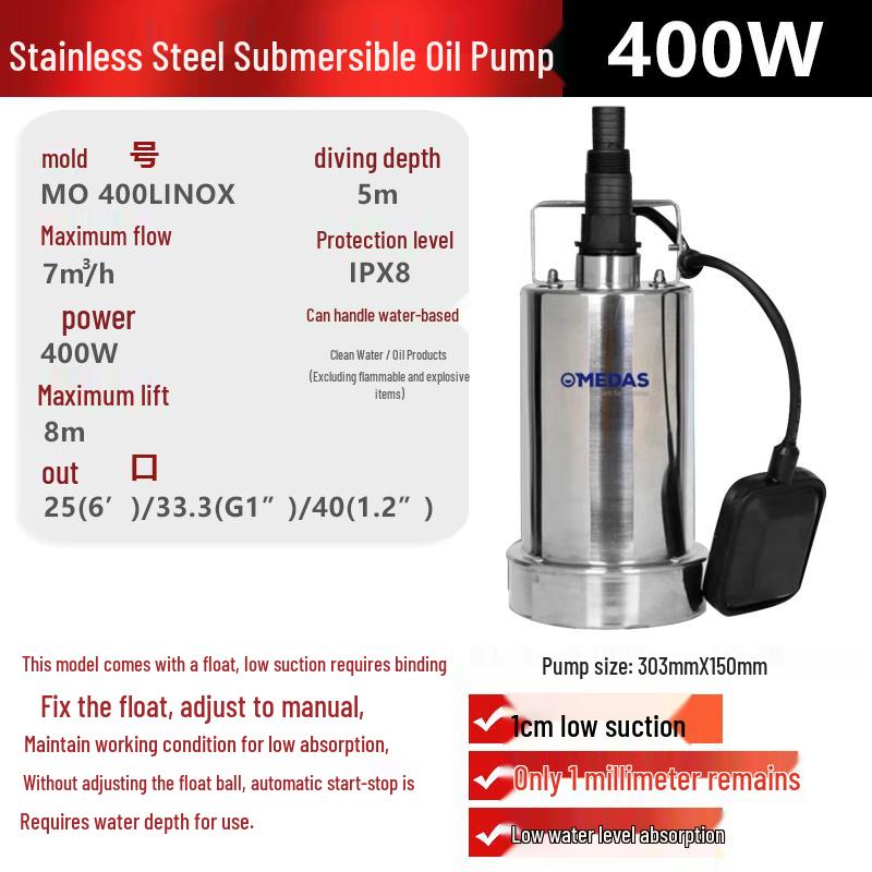 Automatic Low-Level Basement Sump Pump | Flood & Drainage Submersible Booster