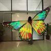 24TE Comfortable Wearable Butterfly Wing with LED Light for Halloween Dance Parties