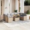 VidaXL Garden Lounge Set with Cushions 10 Pcs, Patio Sofas, Patio Furniture Set, Outdoor Furniture, Beige 3271458
