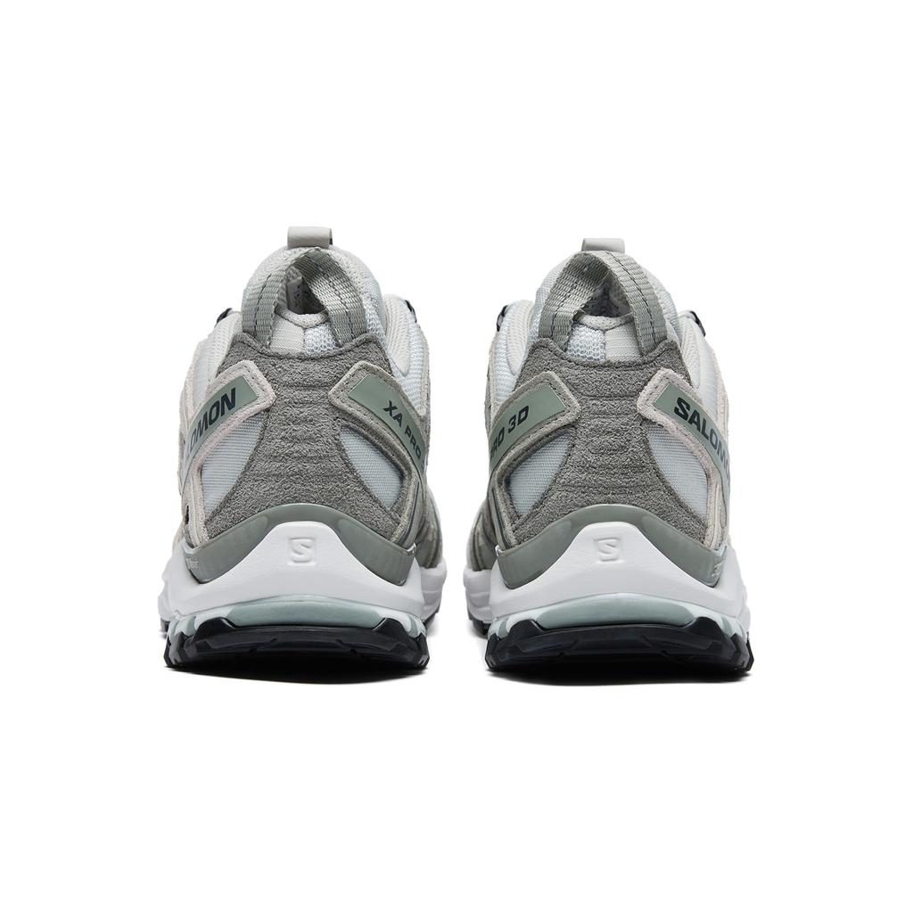 SALOMON Xa Pro 3D Suede Comfortable Versatile Non-Slip Durable Breathable Low-Top Trail Running Shoes Unisex Sneaker Dawn-Blue Iron-Gray White 477919