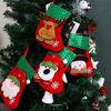 Christmas Santa Socks Cute Ornaments Festival Party Xmas Tree Hanging Decoration Ornaments Decor KTY
