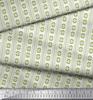 Soimoi Green Japan Crepe Satin Fabric Aztec Geometric Printed Craft Fabric by the metre 42 Inch