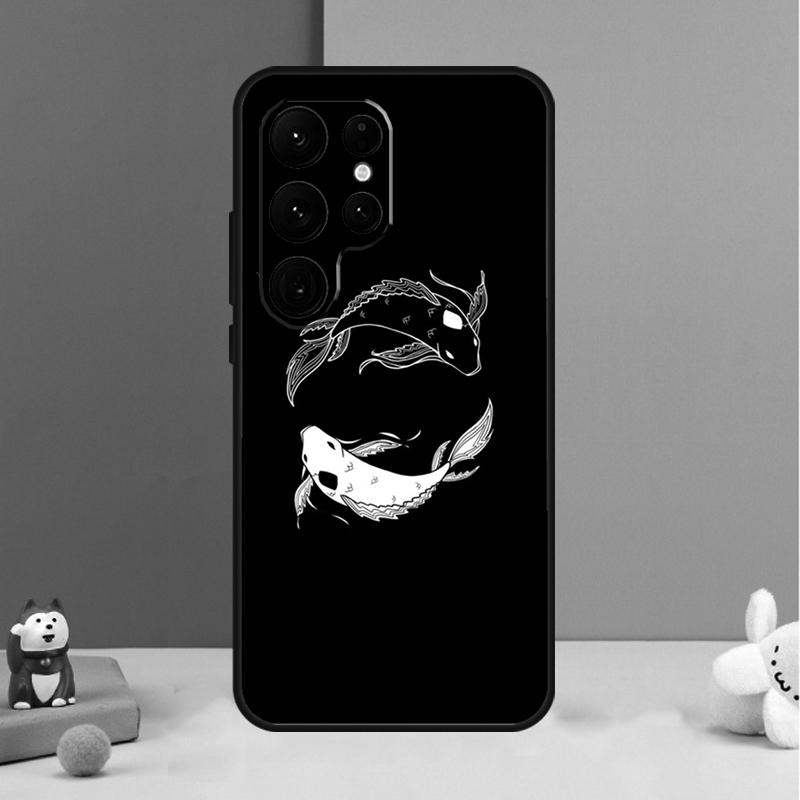 Koi Fish Yin Yang Case For Samsung Galaxy S26 S25 Ultra S20 S21 S22 S23 S24 Plus S10 S25 FE Back Cover Shell