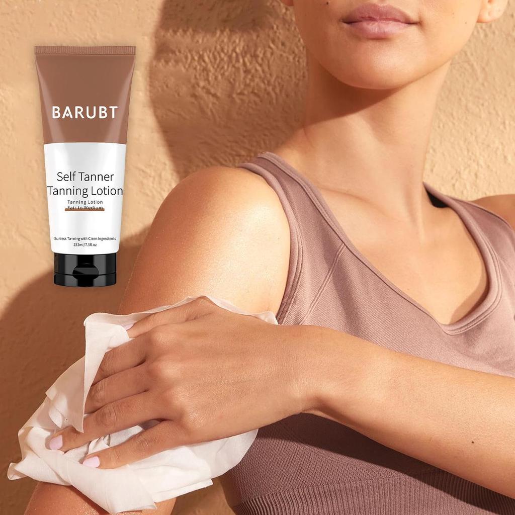 BARUBT Self-Tanning Lotion 222ml - Fast, Long-Lasting Dark Color, Moisturizing & Nourishing