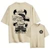 Hot Sale Supernatural Vintage Washed T-shirt Men Women Casual Retro Cotton T Shirts Unisex Casual Oversized T-shirts Streetwear