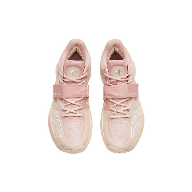 Anta KT-SPLASH-V Hawaii Hotel Cushioning Anti-Slip And Wear-Resistant Performance Basketball Shoes Men's Pink Sneakers 112321108-3