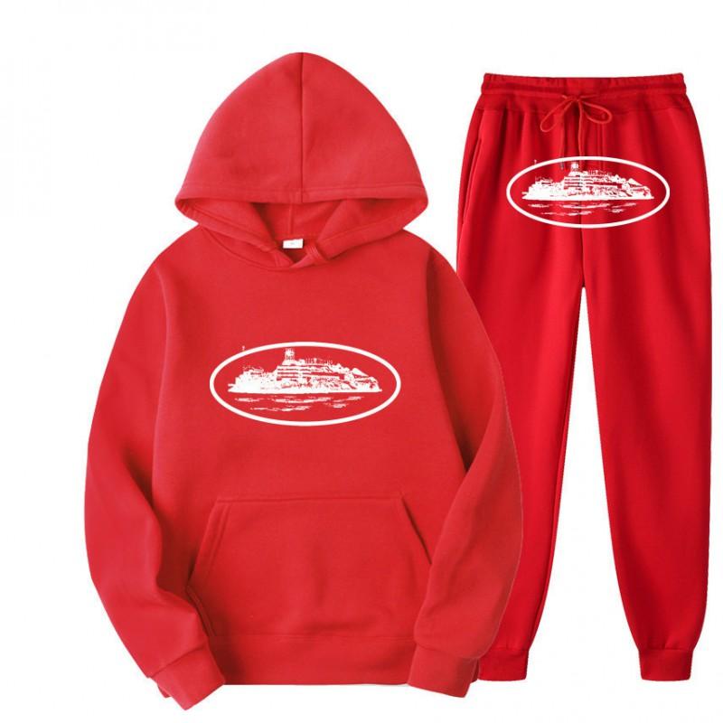 Unisex Oversized Streetwear Mikina Jogger Set Ležérní Sportovní Oblečení Podzim Mladistvý Hip Hop Skateboard
