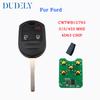 Hindley CWTWB1U793 Remote Car Key 3/4 Buttons Fob 315/433MHz 4D63 Chip For Ford Flex Explorer Taurus Mustang 2010-2013 UP
