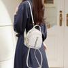 Malá taška Módní korejská verze Trendy Malý batoh Simple Atmosphere Jedno rameno Crossbody Malá kulatá taška Dvojité rameno Dámská taška