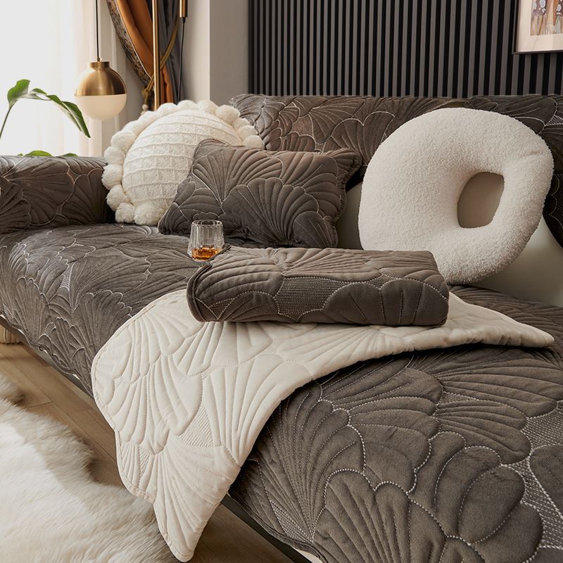 Simple Sofa Cushion Four Seasons Universal Dutch Plush Non-Slip Thickened Seat Cover Cover