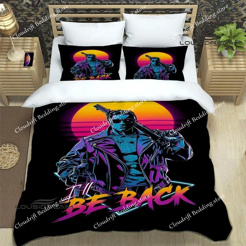 Schwarzenegger Terminator Bedding Sets Exquisite Bed Supplies Set Duvet Cover Bed Comforter Set Bedding Set Luxury Birthday Gift