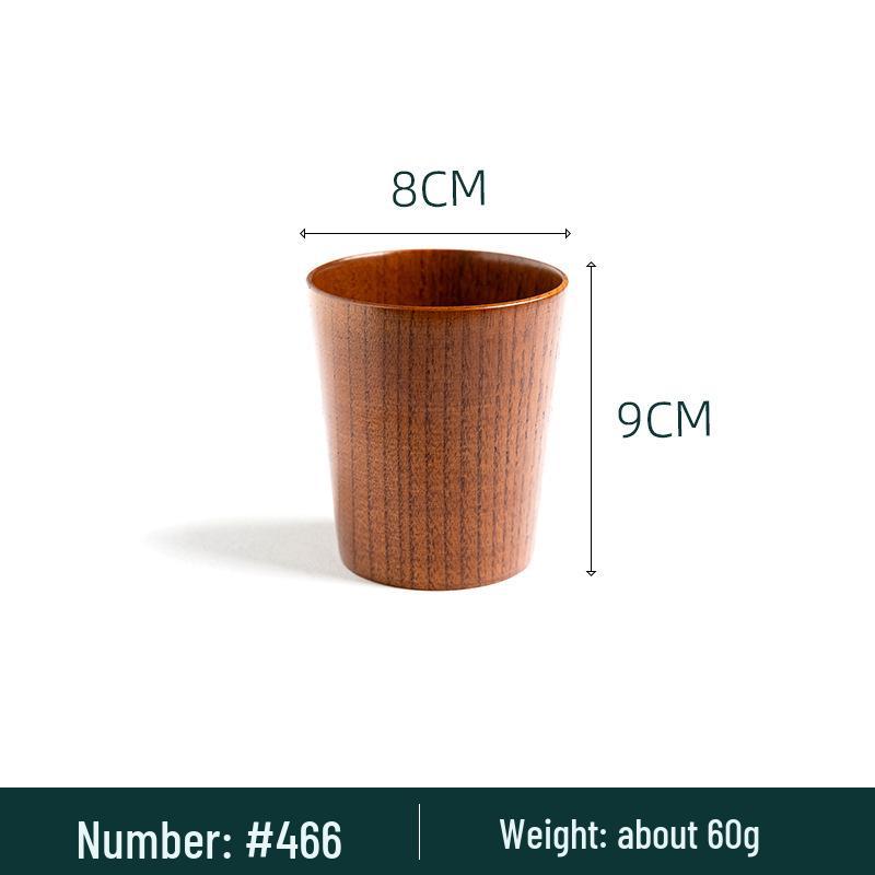 Taza de Cerveza y Taza de Café de Madera Japonesa con Asa - Resistente a Altas Temperaturas, Diseño Creativo