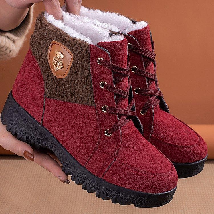 Winter Women's Cotton Shoes Comfortable Boots 2025 New Short Tube Thick-soled Warm Martin Boots Piled Thickened Snow Boots