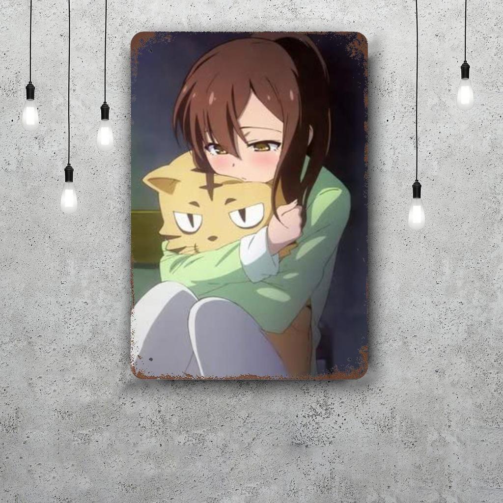 Sakurasou no Pet na Kanojo cartoon Decor Poster Tin Sign Metal Sign Decorative Plaque for Pub Bar Man Cave Club Wall Decoration