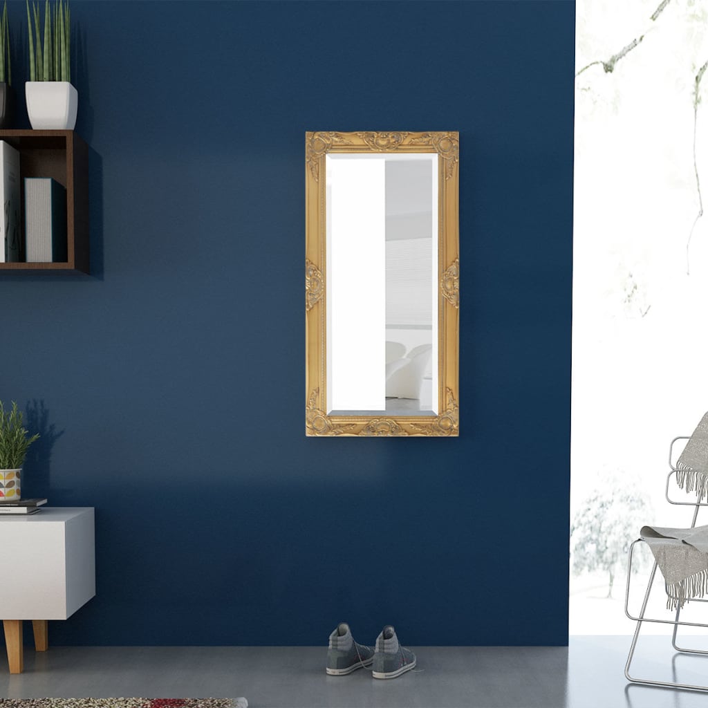 Vidaxl Baroque Style Wall Mirror 100X50 Cm, Gold