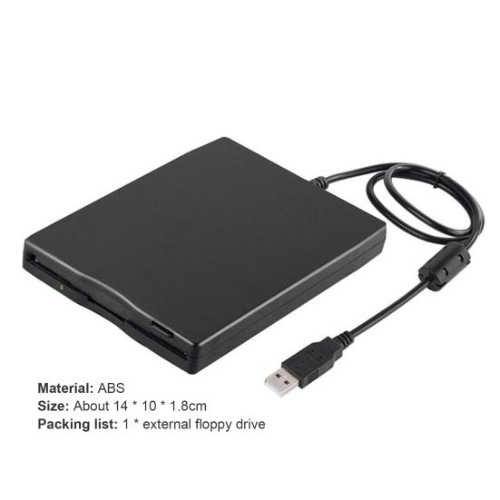 Floppy Drive USB Play Portable 3.5-inch 2 Plug External Floppy Disk Reader 1.44