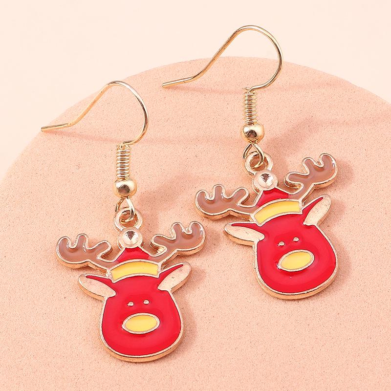 Christmas Earring Set: Reindeer, Santa, Snowman & Tree