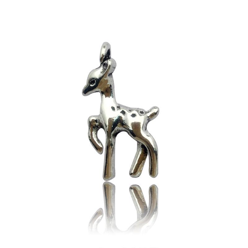 DIY Christmas Retro Zinc Alloy Stag Head Antler Pendant Charm - Jewelry Accessories