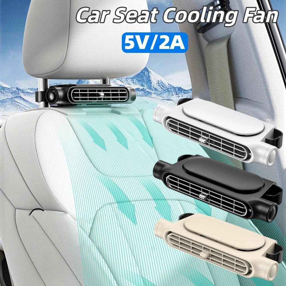 Portable Car Seat Cooling Fan Front Rear Backrest Electric Fan 3 Speeds Adjustable Air Conditioner Car Interior Accessories