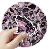 10/30/50pcs Black and Pink Aesthetic Magic Witch Cartoon Stickers Gothic Style Decals DIY Guitar Luggage Phone Kid Sticker Decor