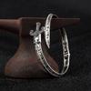 Personality Snake Shape Sword Bracelet Fashion Retro Engrave Opening Wristband for Women Men Couple Gothic Bangles Jewelry Gifts