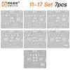 Amaoe BGA Reballing Stencil Template For iPhone 17 16 15 14 13 12 11 Pro Max XSMax 8 7P 7 6 A18 Tin Planting Soldering Net Tools